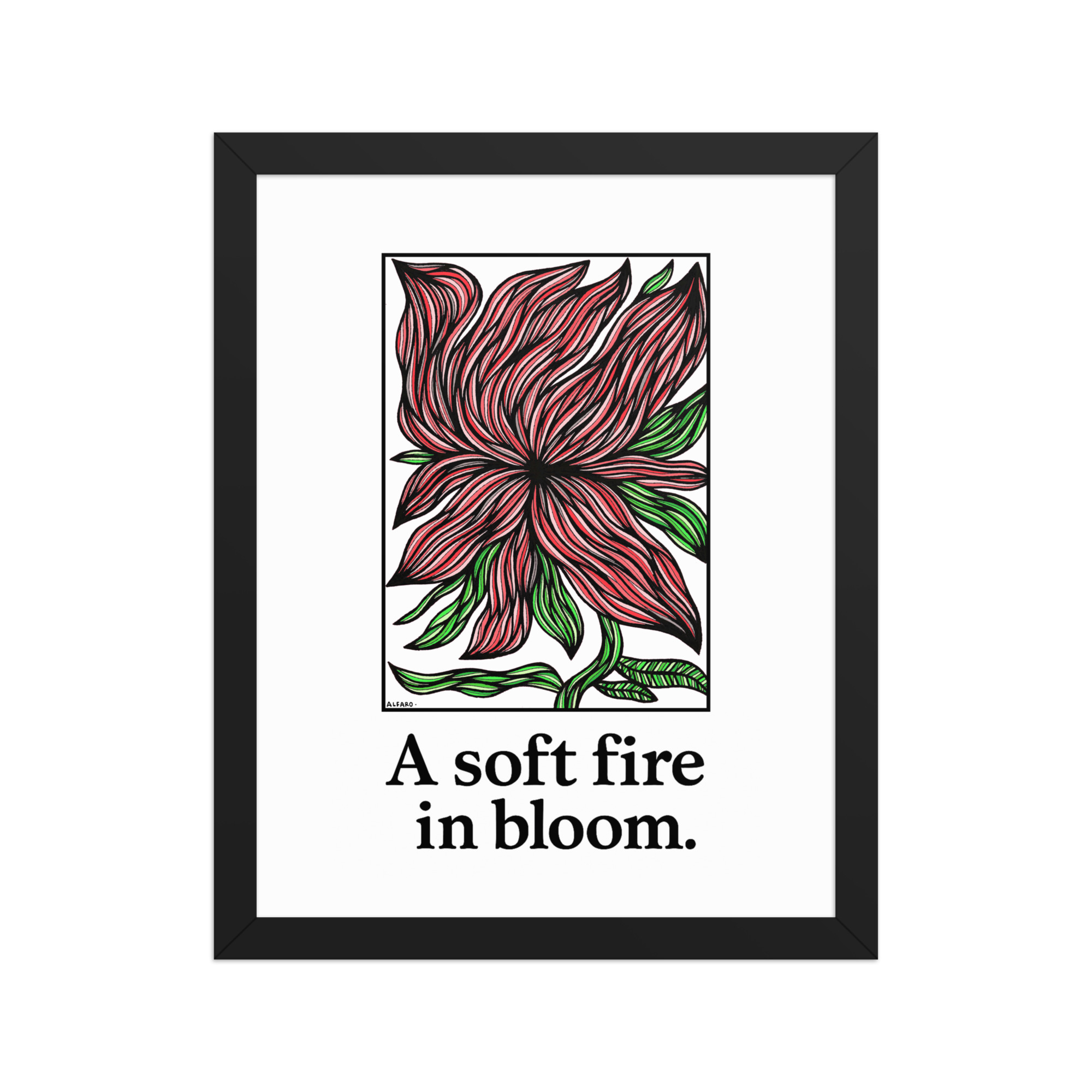 A Soft Fire in Bloom — A Fine Art Print About Tender Power & Quiet Courage - Image 3