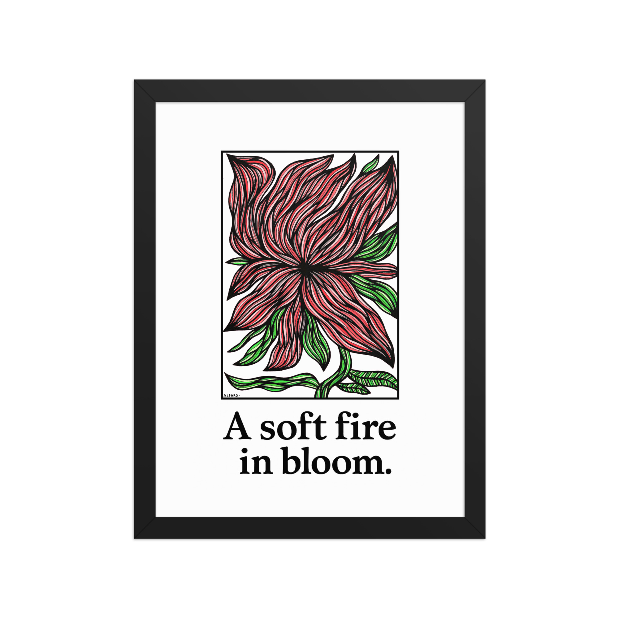 A Soft Fire in Bloom — A Fine Art Print About Tender Power & Quiet Courage - Image 4