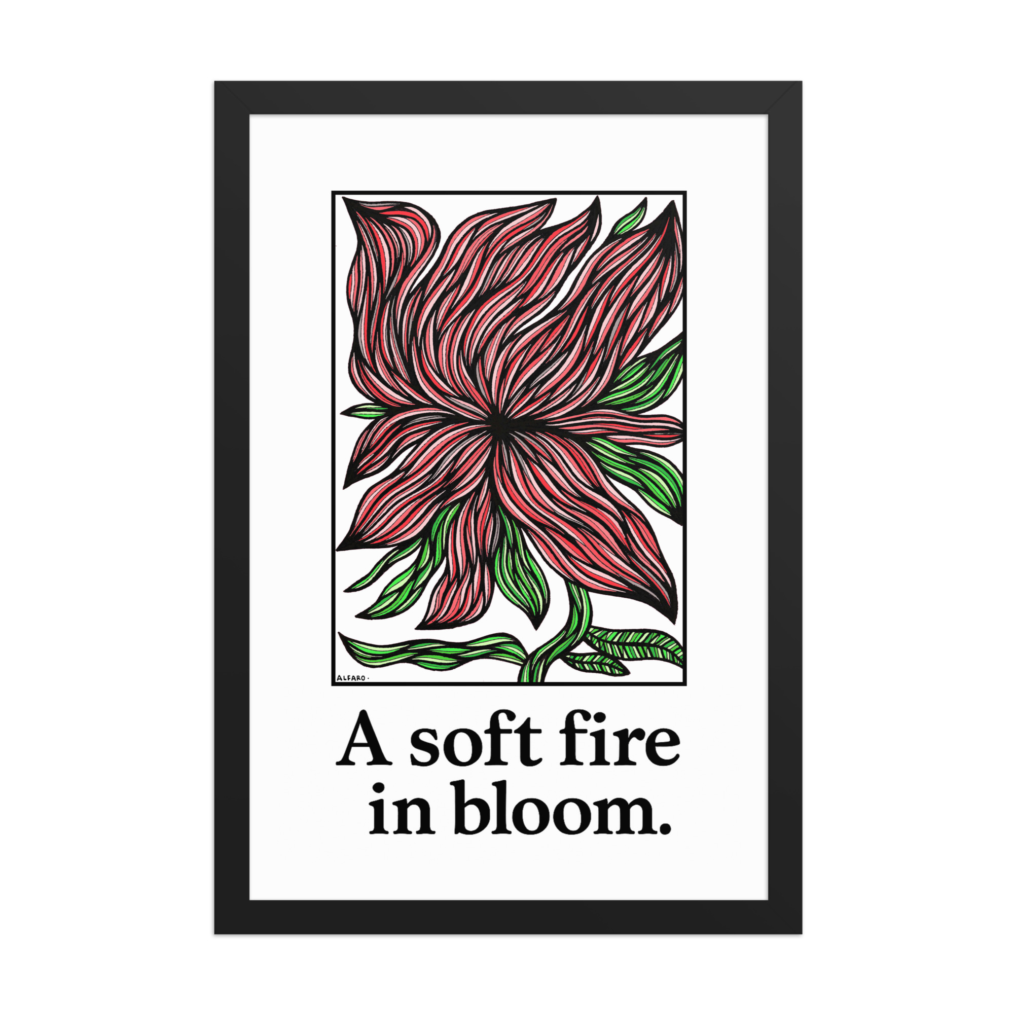 A Soft Fire in Bloom — A Fine Art Print About Tender Power & Quiet Courage - Image 5