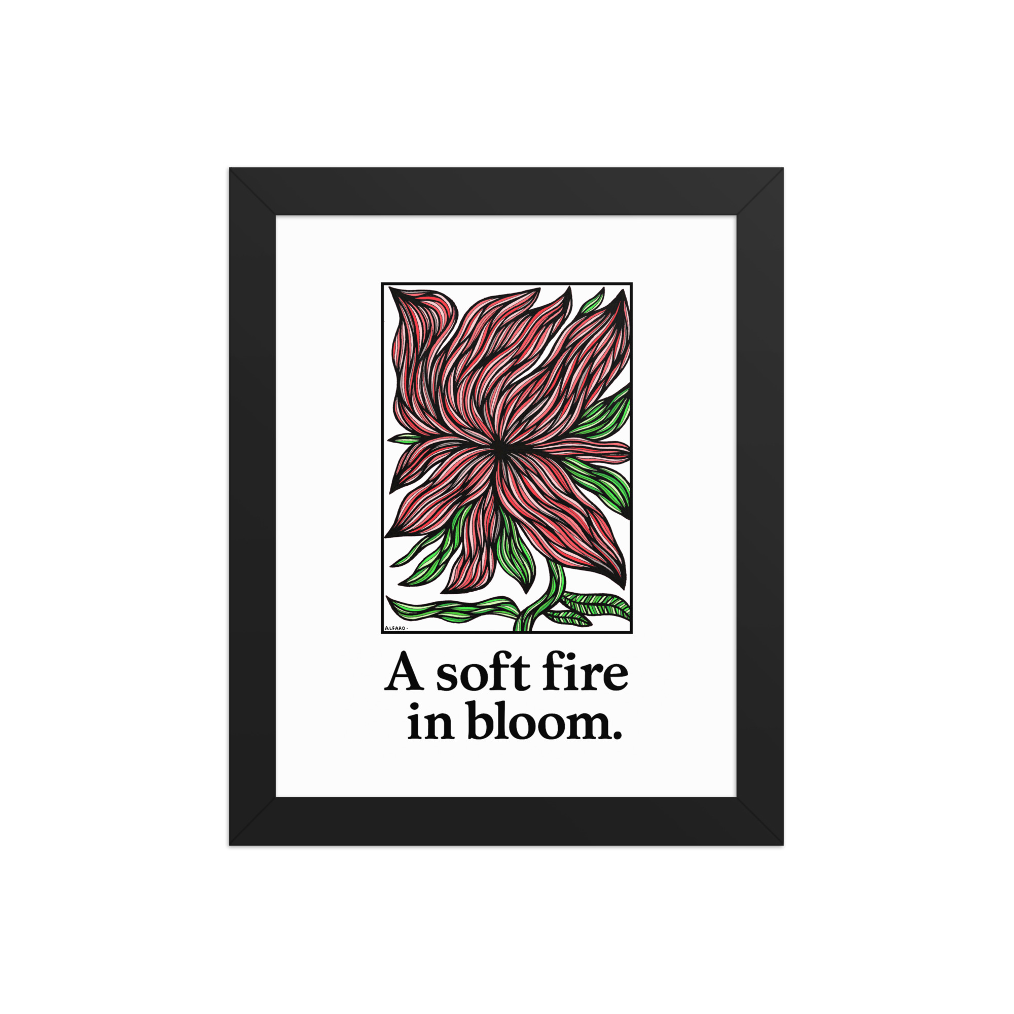 A Soft Fire in Bloom — A Fine Art Print About Tender Power & Quiet Courage - Image 2